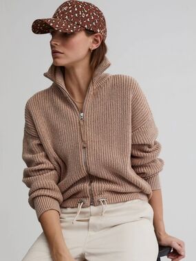 Varley Anderson Zip-Through Knit Sweater